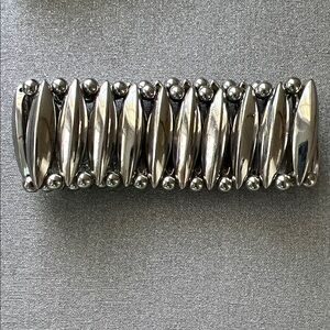 Silver Toned Stretch Bracelet